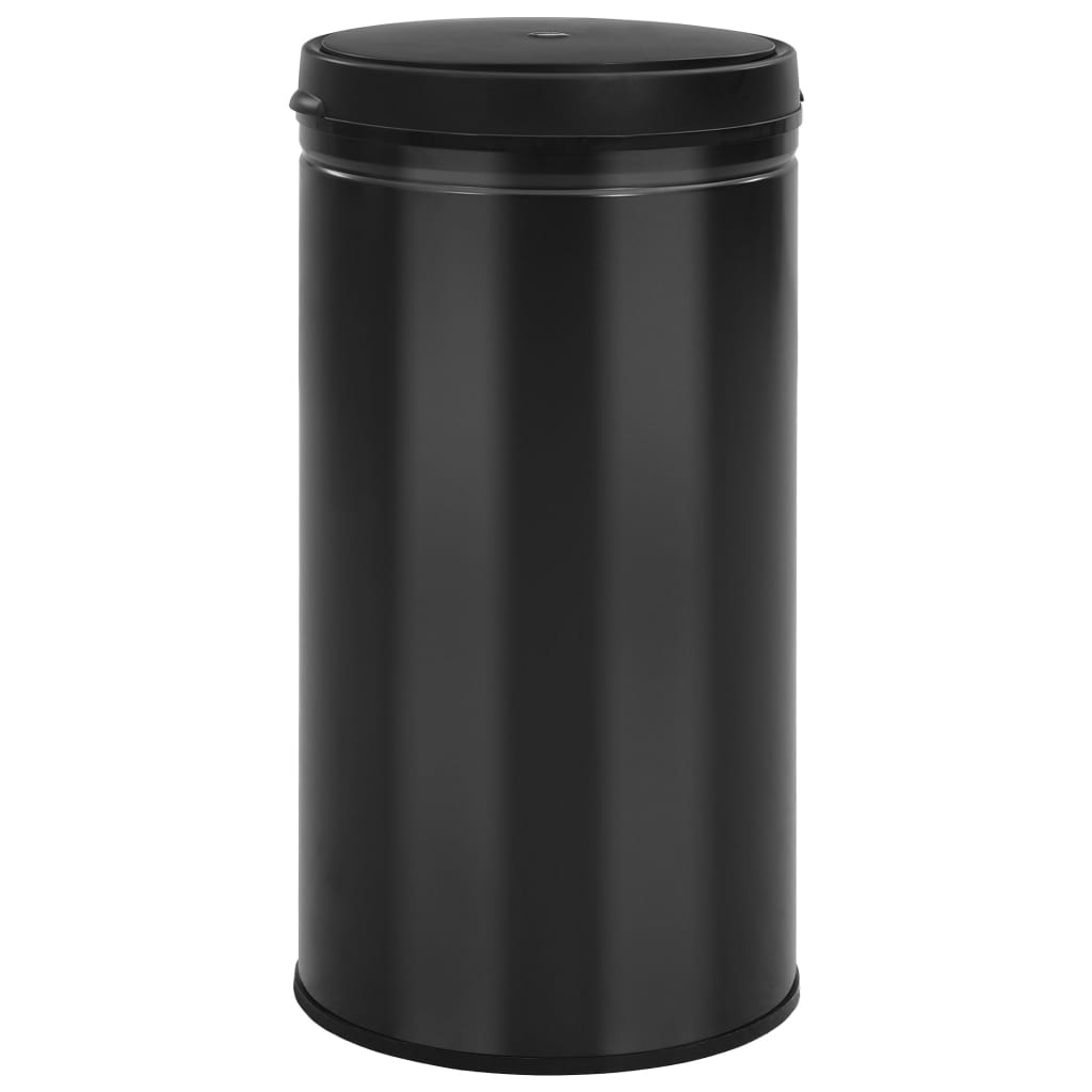 Vidaxl Trash Can med automatisk sensor 60 L kolstål svart