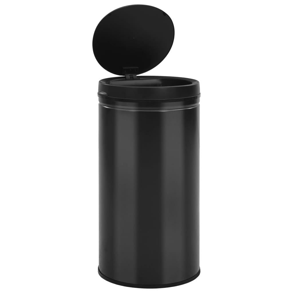 Vidaxl Trash Can med automatisk sensor 60 L kolstål svart