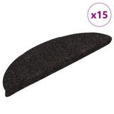 Vidaxl Stair Mats Self Adhesive 15 St 65x21x4 cm igla je bila temno rjava
