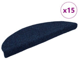 Vidaxl tappetini scale autoadesivo 15 st 56x17x3 cm felice blu navy blu navy