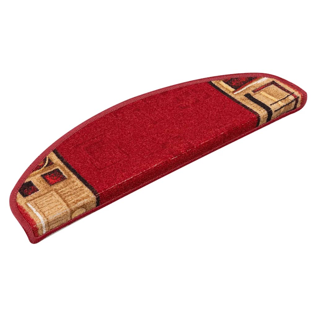 Vidaxl tappetini per autoadesivo 15 st 65x21x4 cm rosso