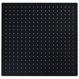 Vidaxl Rain Bruser Hoved Firkantet 50x50 cm Rustfrit stål sort