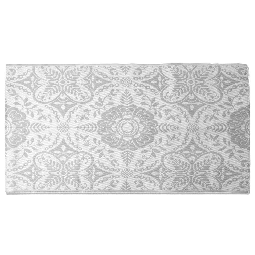 Vidaxl buitenkleed arakil 160x230 cm pp lichtgrijs