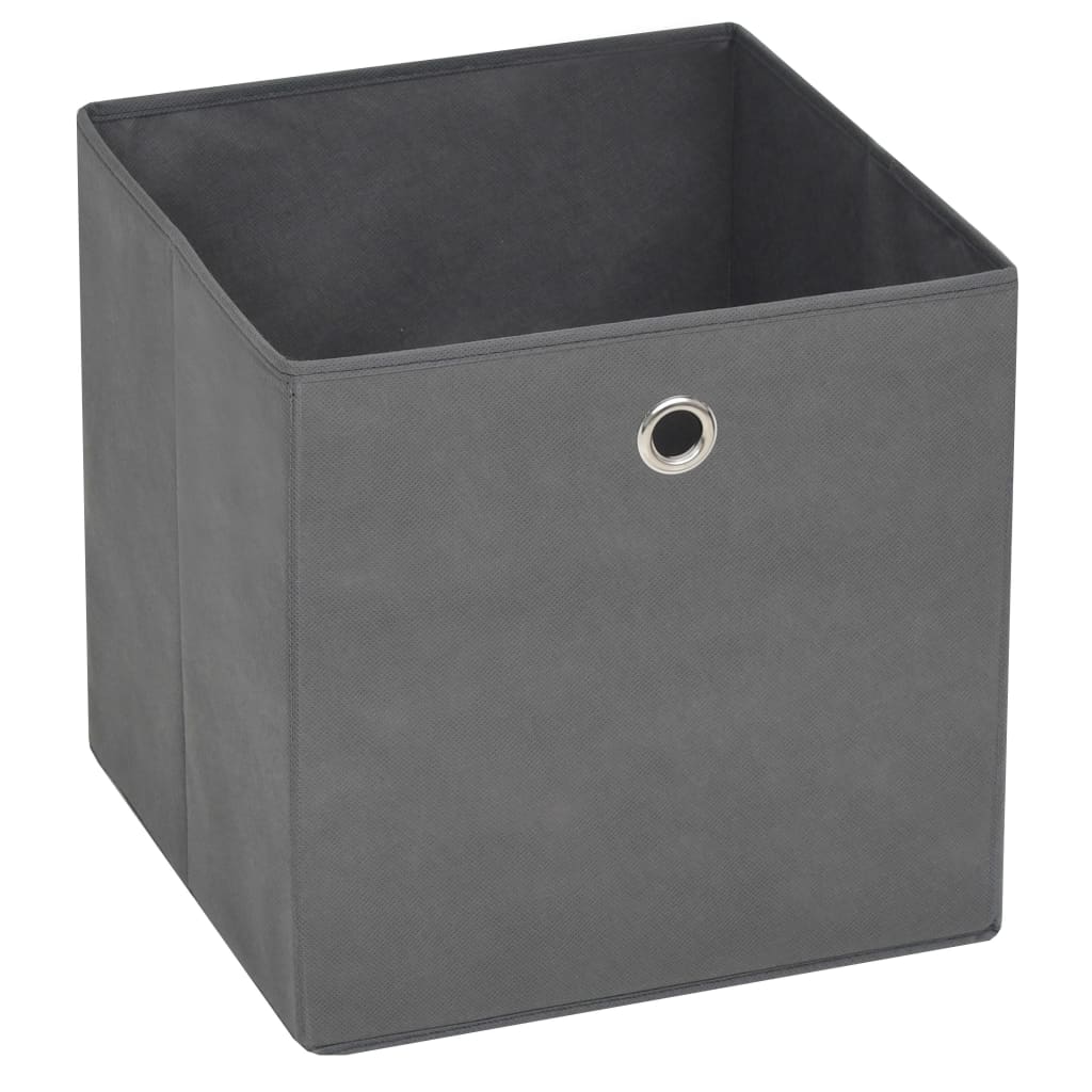 Vidaxl storage boxes 4 pcs 28x28x28 cm nonwoven fabric gray