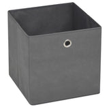 Vidaxl storage boxes 4 pcs 28x28x28 cm nonwoven fabric gray