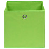 Úložné boxy Vidaxl 4 ks 28x28x28 cm Netkaná látka zelená