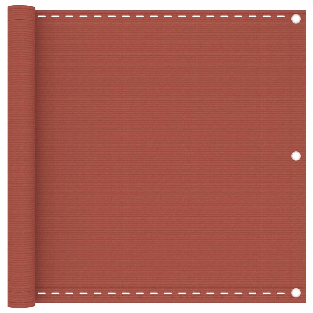 Obrazovka balkonu Vidaxl 90x300 cm hdpe teracotta -colored