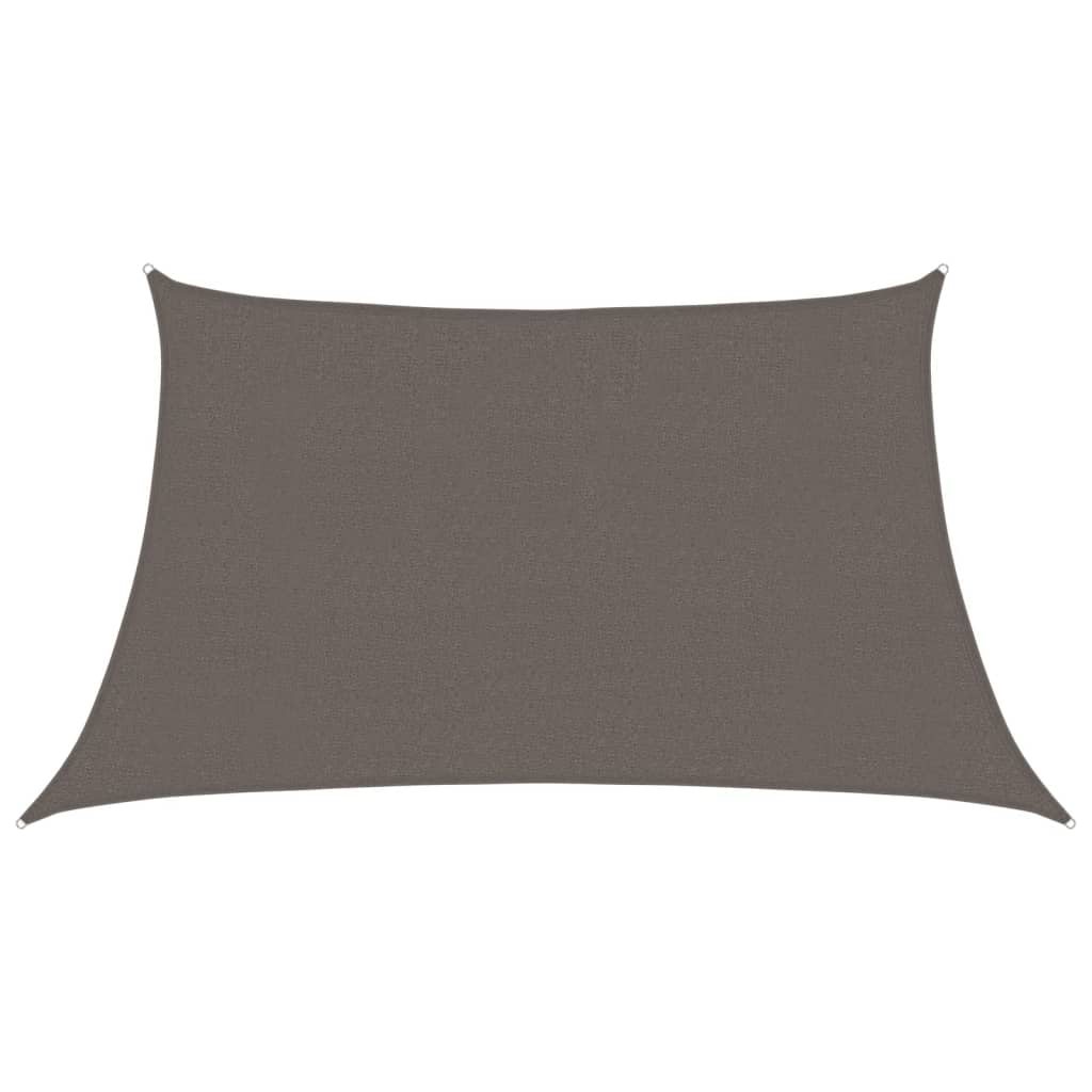 Vidaxl Zonnezeil 160 g m² 3 4x2 m Hdpe Anthracite -colored