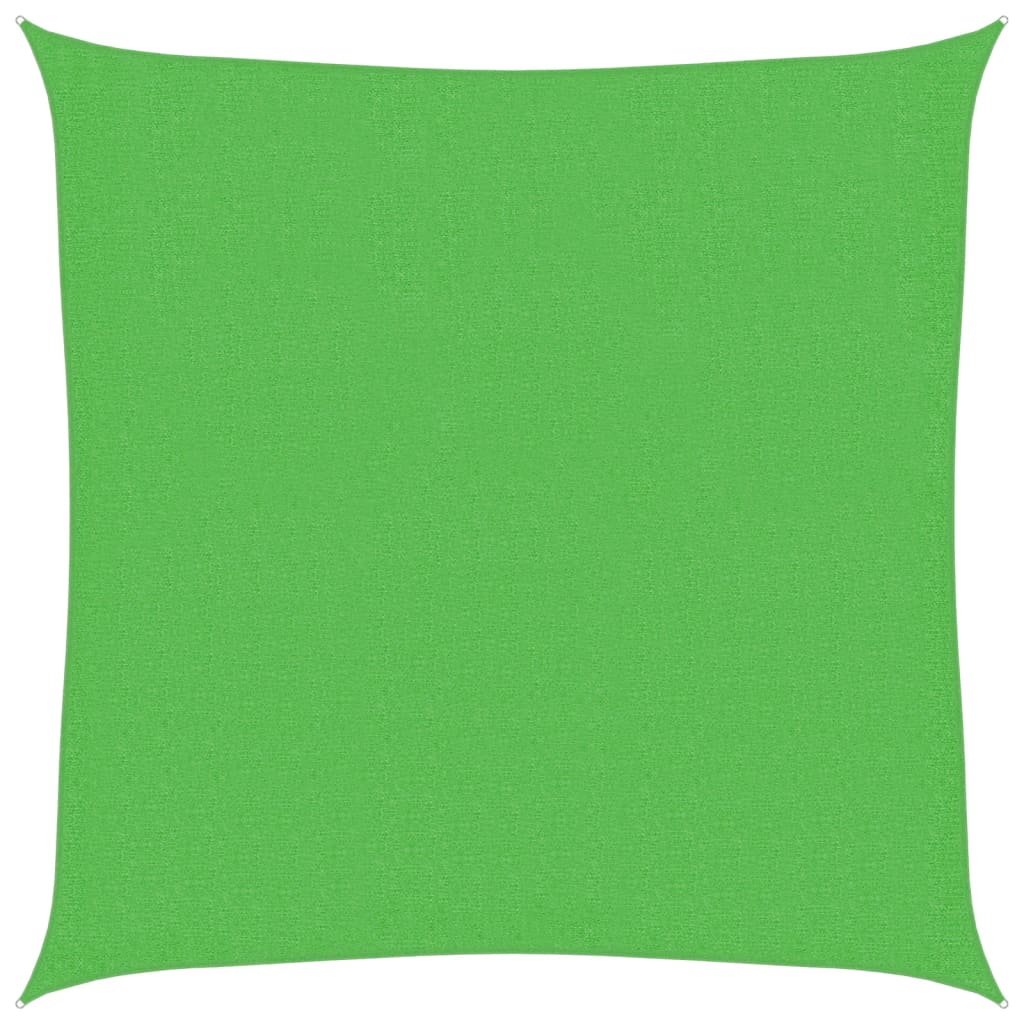Vidaxl Zonnezeil 160 g m² 3x3 m hdpe lysegrøn