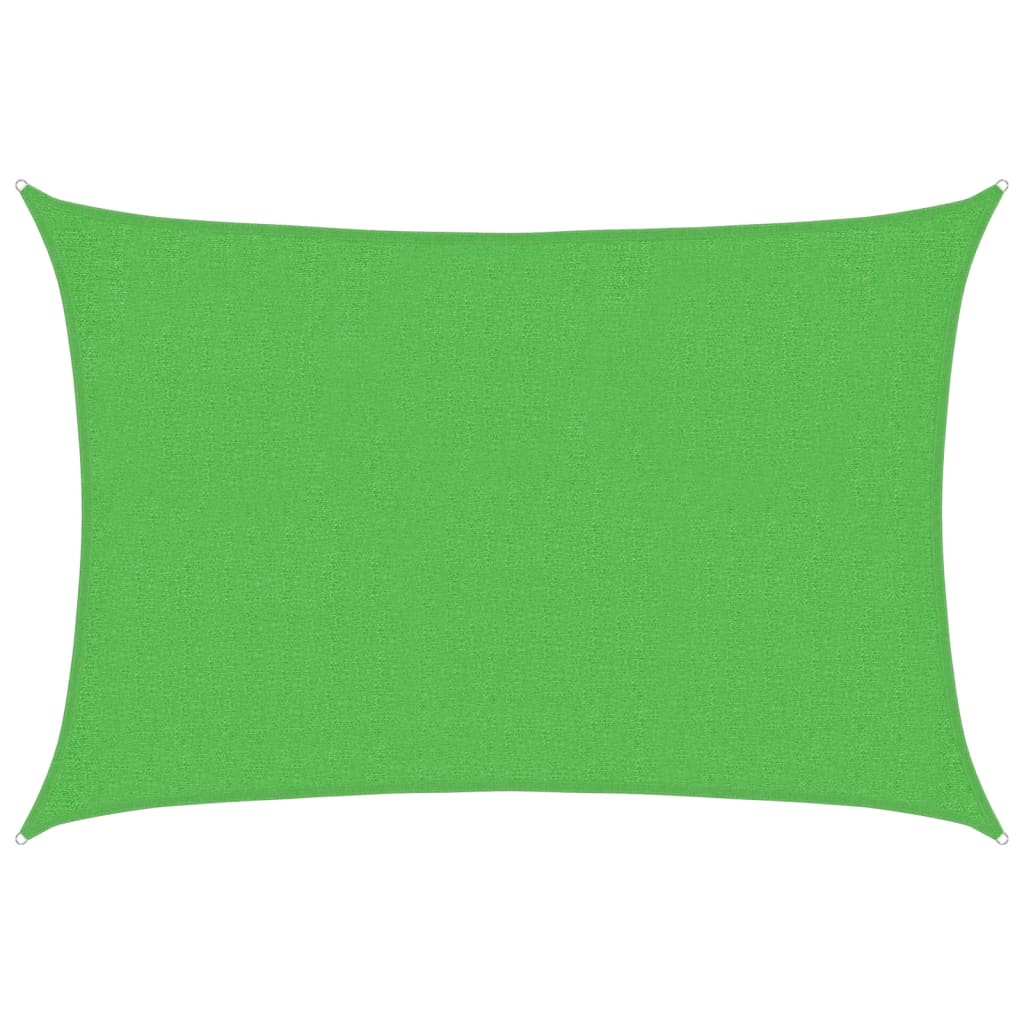 Vidaxl Zonnezeil 160 g m² 2x3 m hdpe lysegrøn