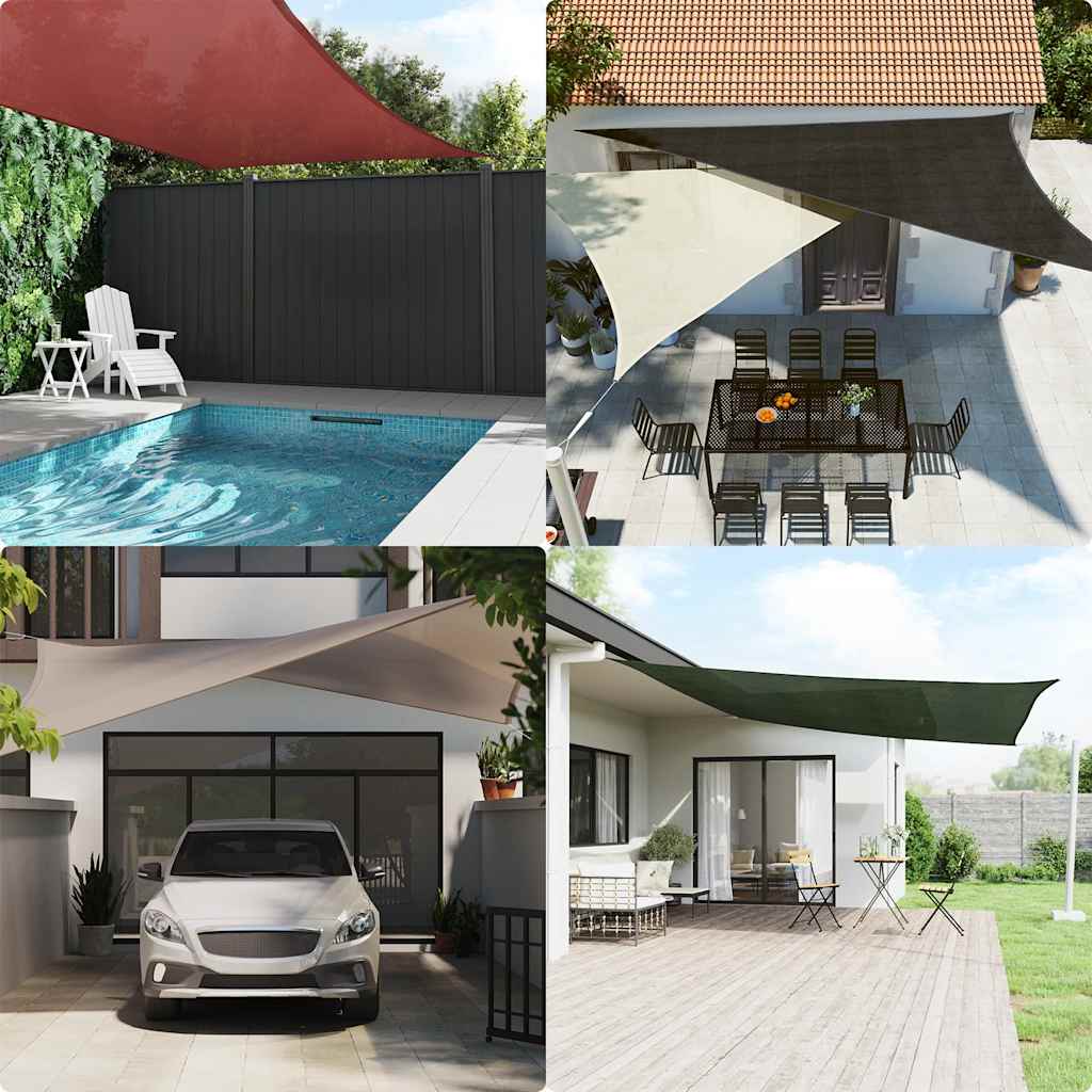 Vidaxl Zonnezeil 160 g m² 2,5 x 4 M HDPE Taupe