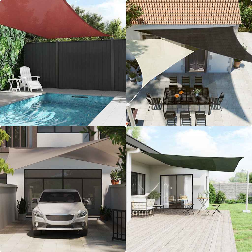 Vidaxl Zonnezeil 160 g m² 3,5 x 4,5 M HDPE Taupe