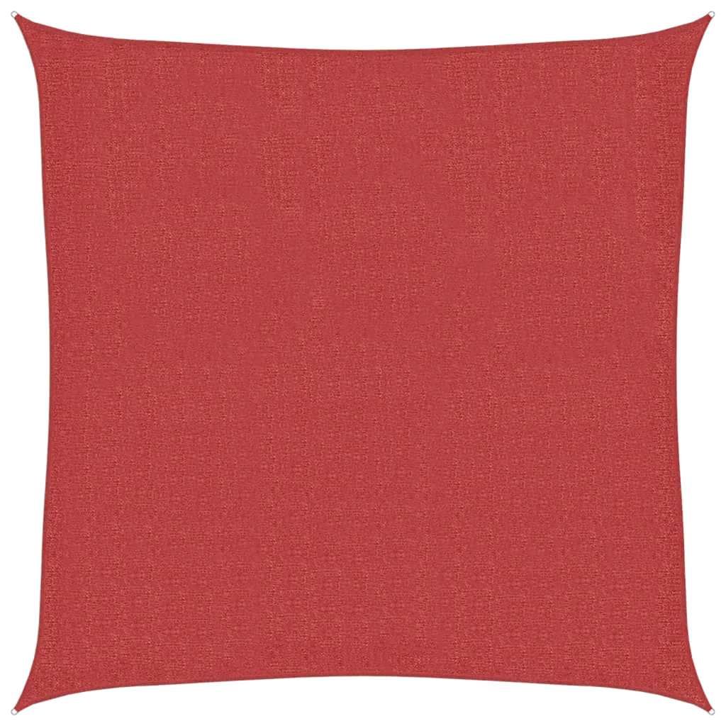 Vidaxl Zonnezeil 160 g m² 2x2 m hdpe rdeča