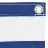Vidaxl Balcony Screen 75x400 cm tessuto Oxford bianco e blu