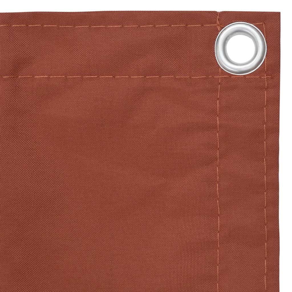 Vidaxl Balcony Screen 75x500 cm Oxford Fabric Terracotta