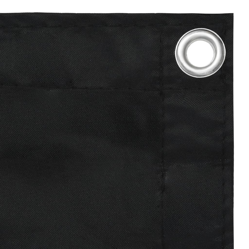 Vidaxl balkonskærm 75x400 cm Oxford stof sort