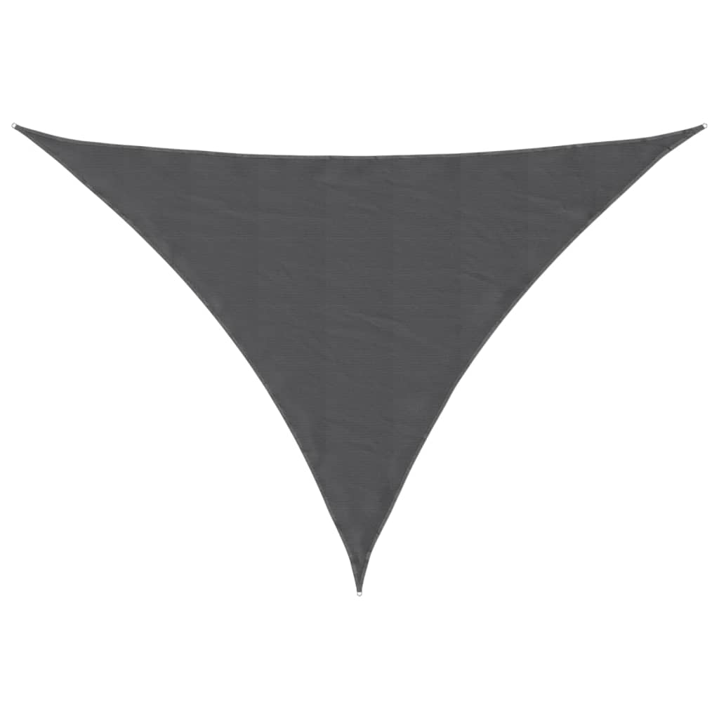 Vidaxl Sunshade Triangular 3x4x5 m oxford tkanina Antracite -colored