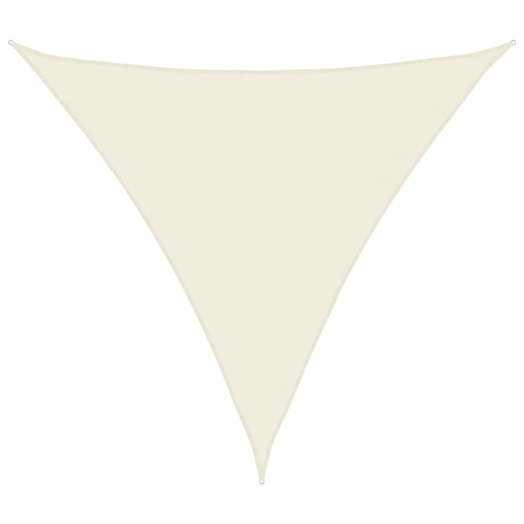 VidaXL sunshade triangular 4x4x4 m oxford fabric crème -colored