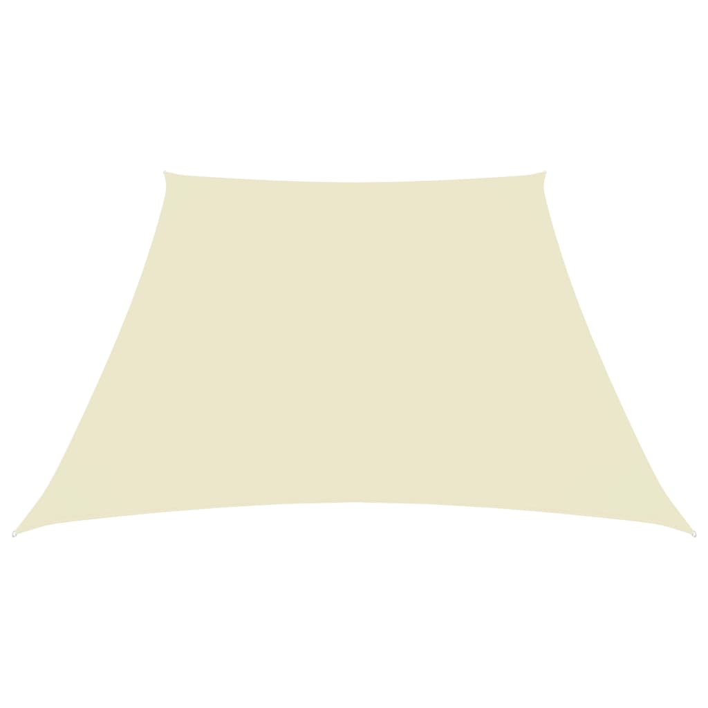 Vidaxl Zonnezeil Trapezium 2 4x3 m Oxford Fabric Cream -