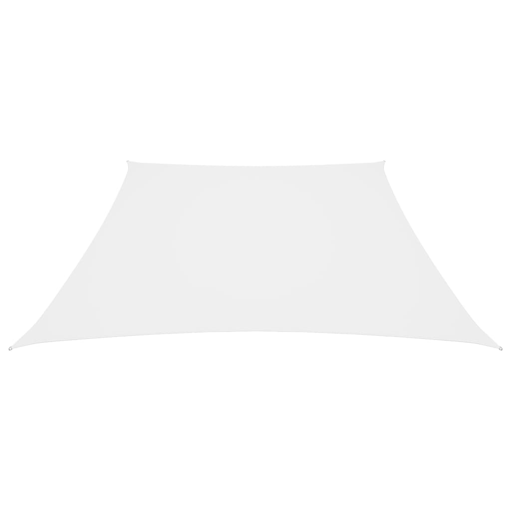 Vidaxl Sunshade Trapezium 3 4x3 m Oxfordská textilie bílá
