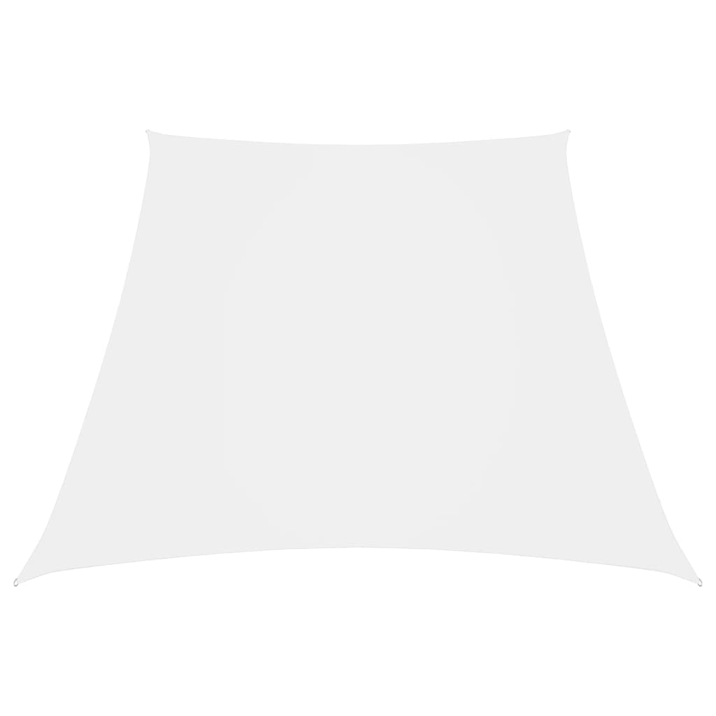 Vidaxl Zonnezeil trapezium 3 5x4 m Oxfordská textilie bílá