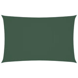 Vidaxl Sun Shade Rectangular 2x5 M Tessuto Oxford Verde scuro
