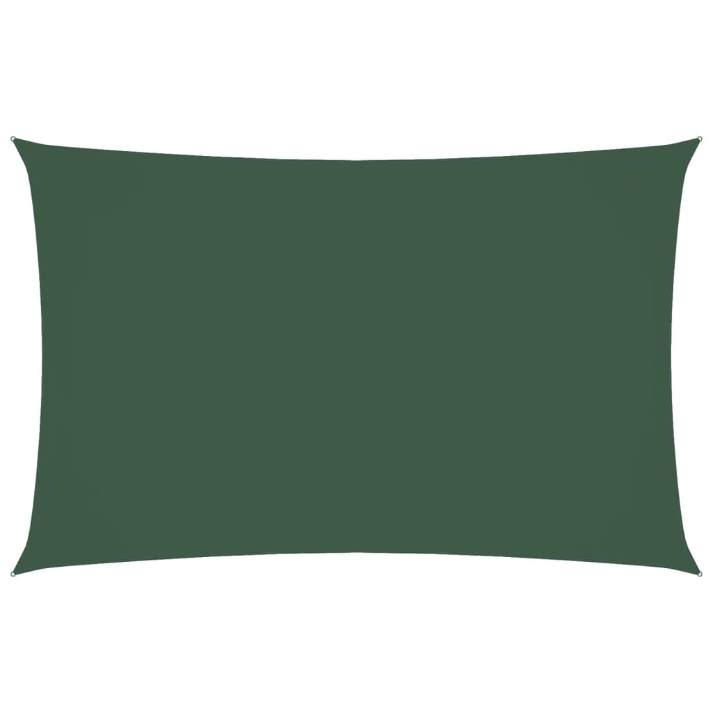 Vidaxl Sun Shade Rectangular 4x7 M Tessuto Oxford Verde scuro