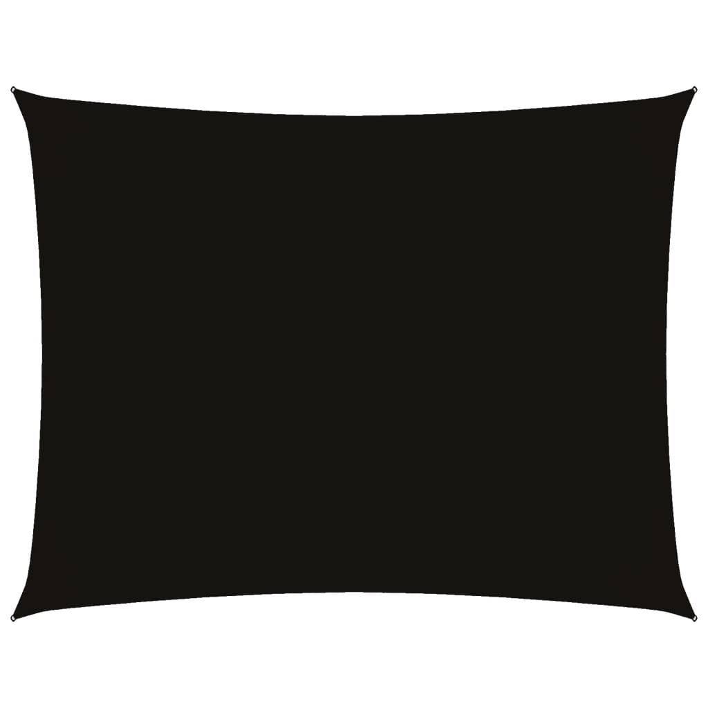 Vidaxl Sunshade Rectangular 4x6 M Oxford Fabric Black