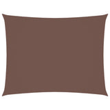Vidaxl Sun Shade Rectangular 3.5x5 M tessuto Oxford marrone