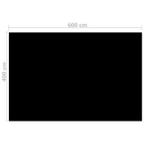 Vidaxl Swimming Pool Cover Rectangular 600x400 cm pe sort