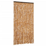 Vidaxl muha zavesa 100x220 cm Chenille Ocher and White