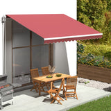 Vidaxl replacement cloth for Luifel 4x3.5 m Bordeaux red