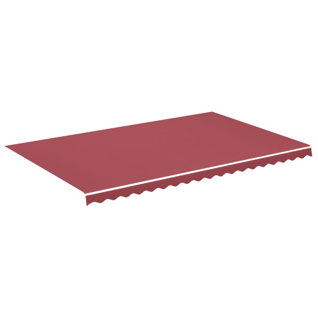 Tissu de remplacement de Vidaxl pour Luifel 5x3 M Bordeaux rouge
