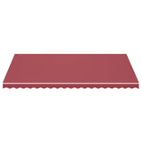 Tissu de remplacement de Vidaxl pour Luifel 5x3 M Bordeaux rouge