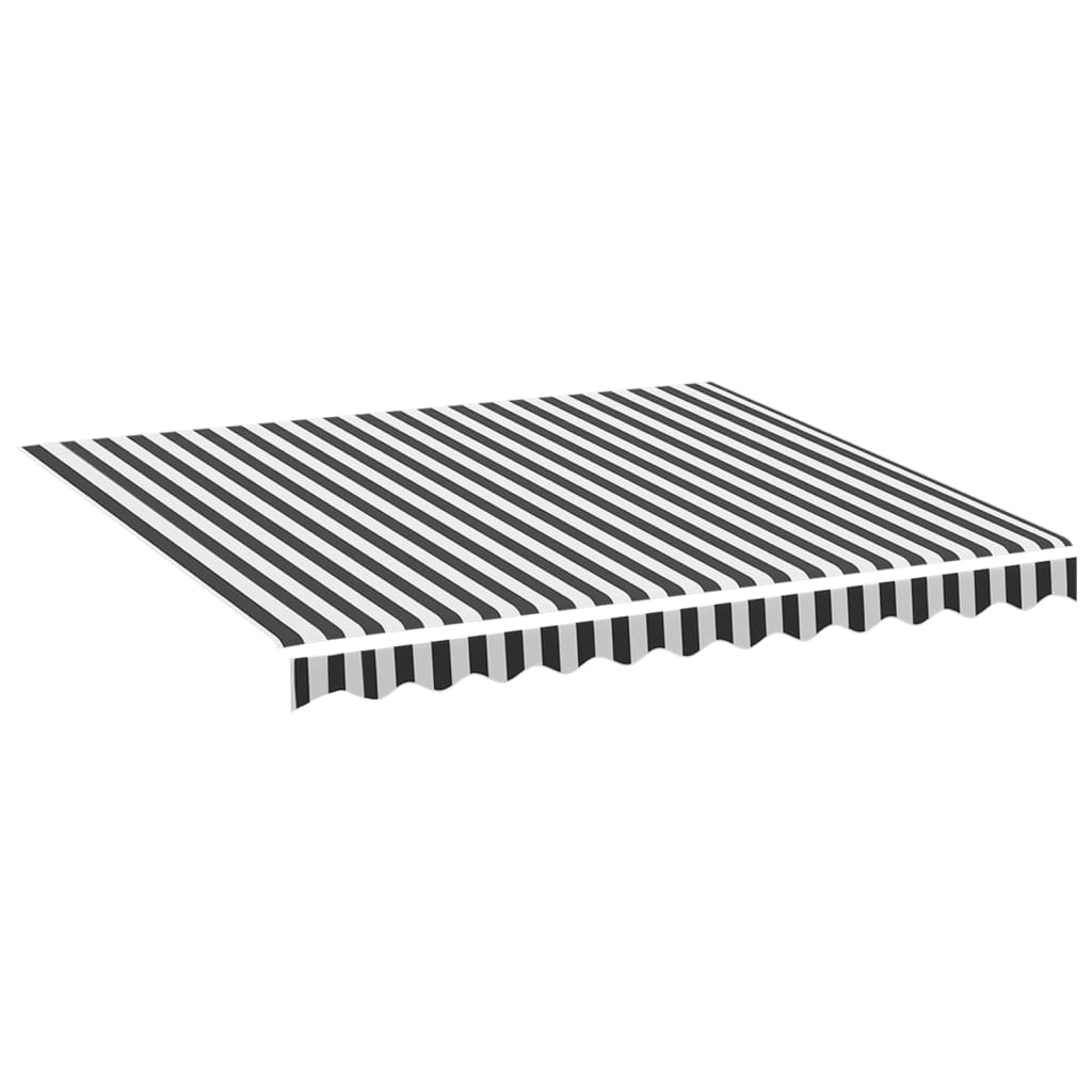 VidaXL Replacement cloth for Luifel 3x2.5 m Anthracite -colored and white