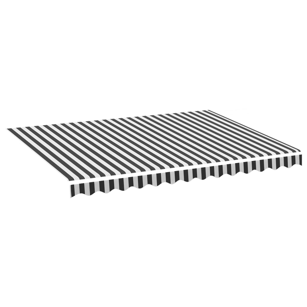 VidaXL Replacement cloth for Luifel 3.5x2.5 m Anthracite -colored and white