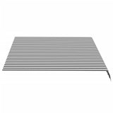 VidaXL Replacement cloth for Luifel 3.5x2.5 m Anthracite -colored and white