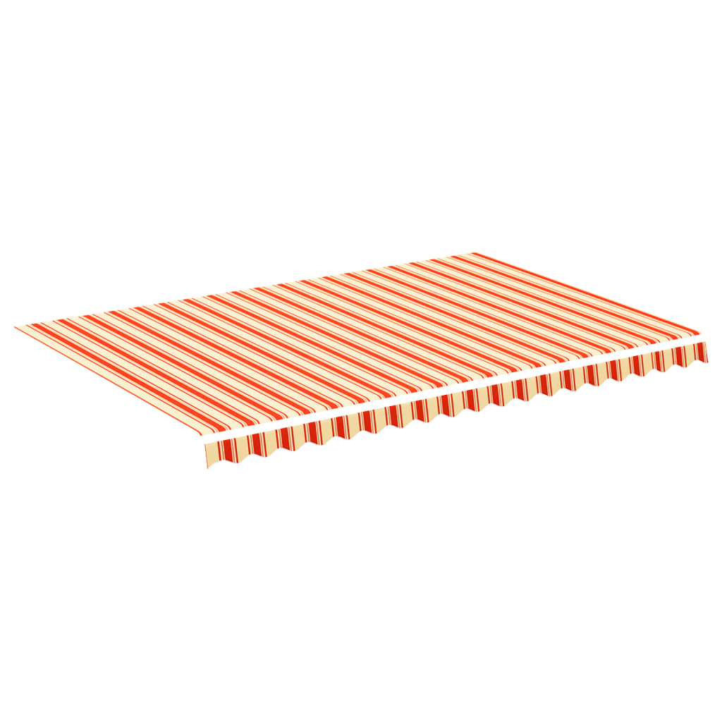 Tissu de remplacement de Vidaxl pour Luifel 4,5x3 m jaune et orange