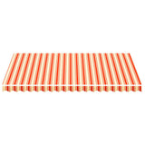 Tissu de remplacement de Vidaxl pour Luifel 4,5x3 m jaune et orange