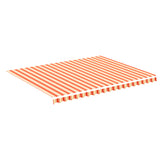 Tissu de remplacement de Vidaxl pour Luifel 4,5x3,5 m jaune et orange