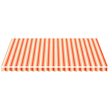 Tissu de remplacement de Vidaxl pour Luifel 4,5x3,5 m jaune et orange