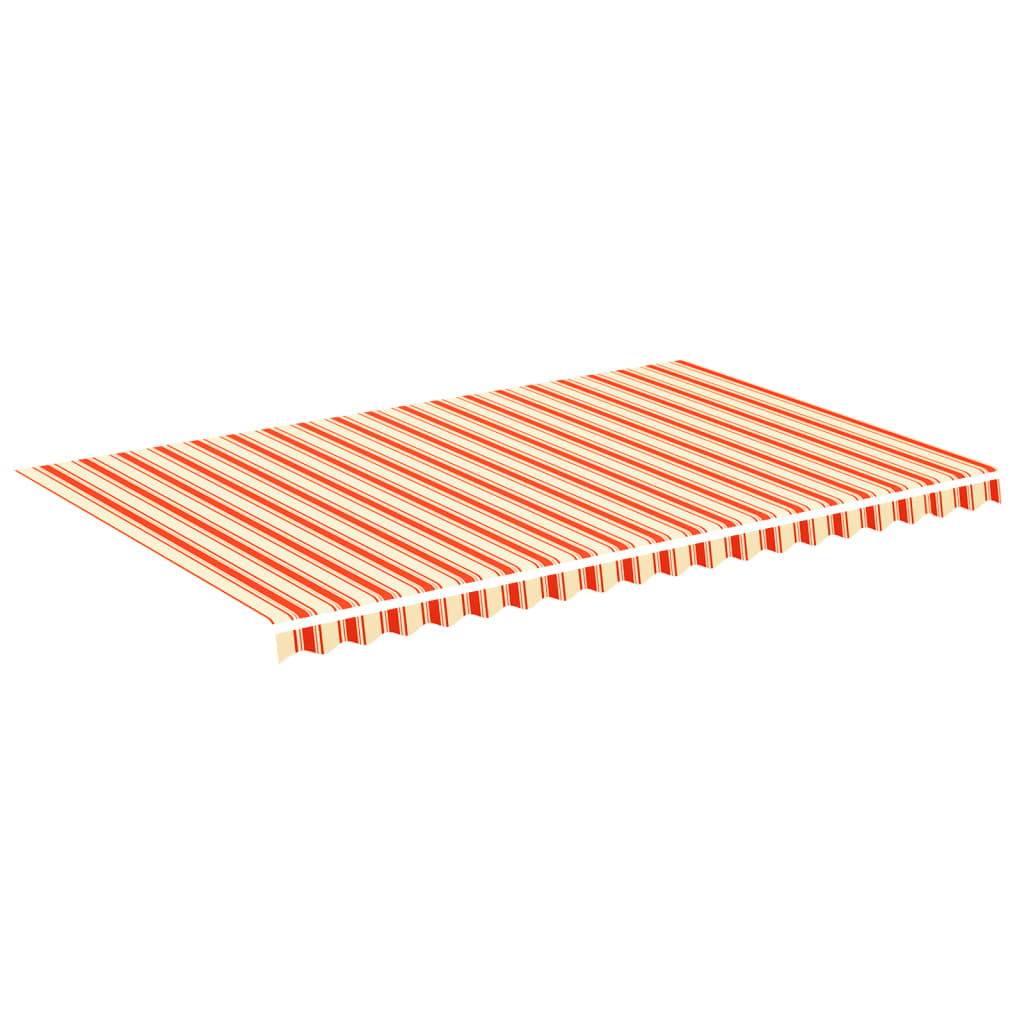 Vidaxl udskiftning klud til luifel 5x3 m gul og orange