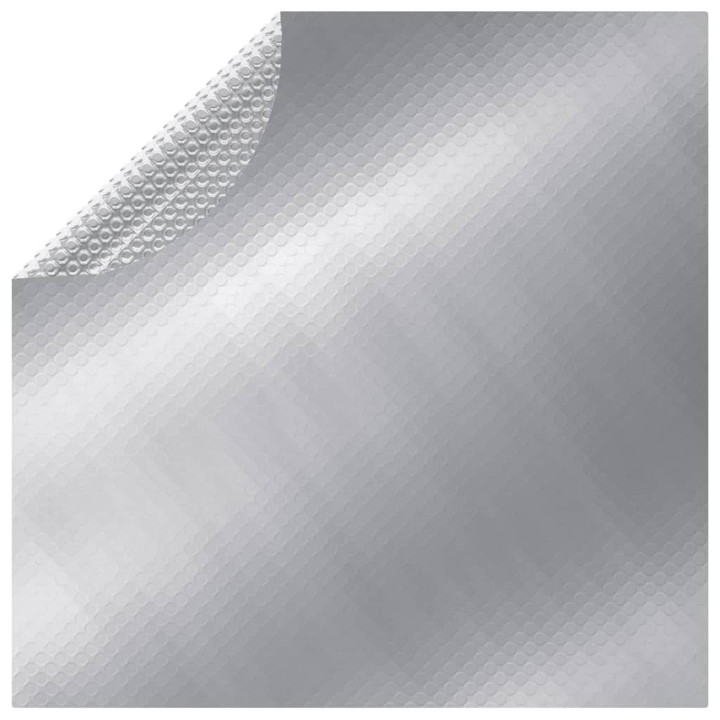 Copertina di piscina Vidaxl 417 cm PE color argento