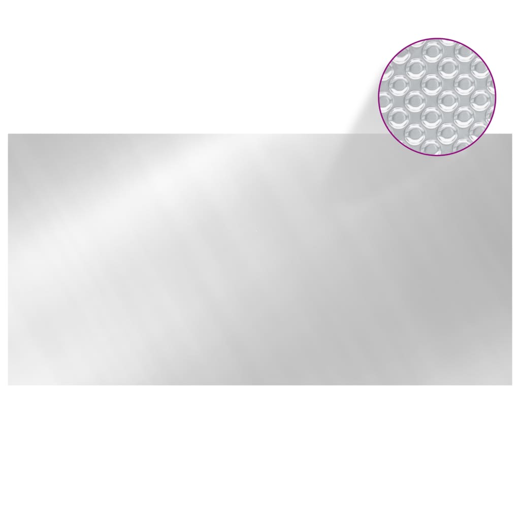 Vidaxl Schwimmbad Abdeckung 549x274 cm pe silberfarben