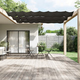 Vidaxl Luifel Vertical 60x600 cm Oxford Stof Anthracite -farvet