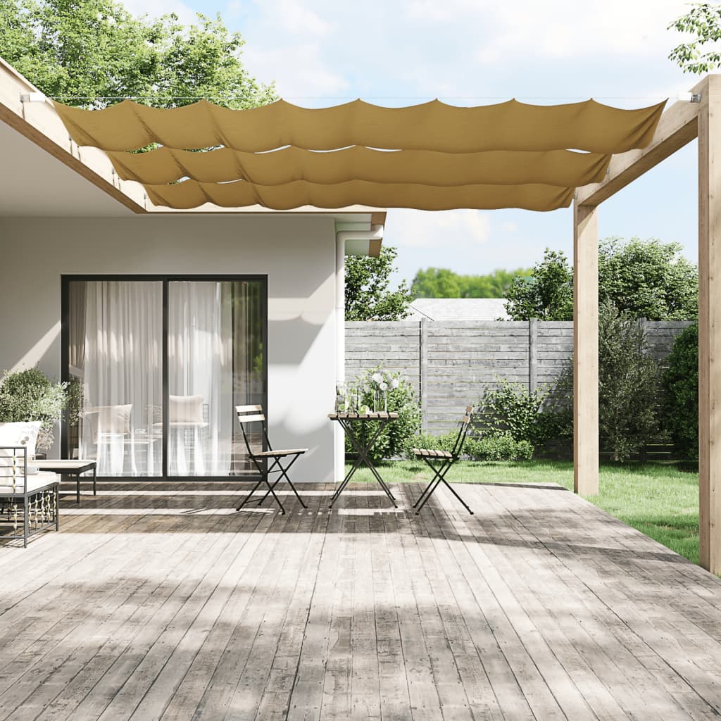 Vidaxl luifel vertikální 100x360 cm oxfordská textilie béžová