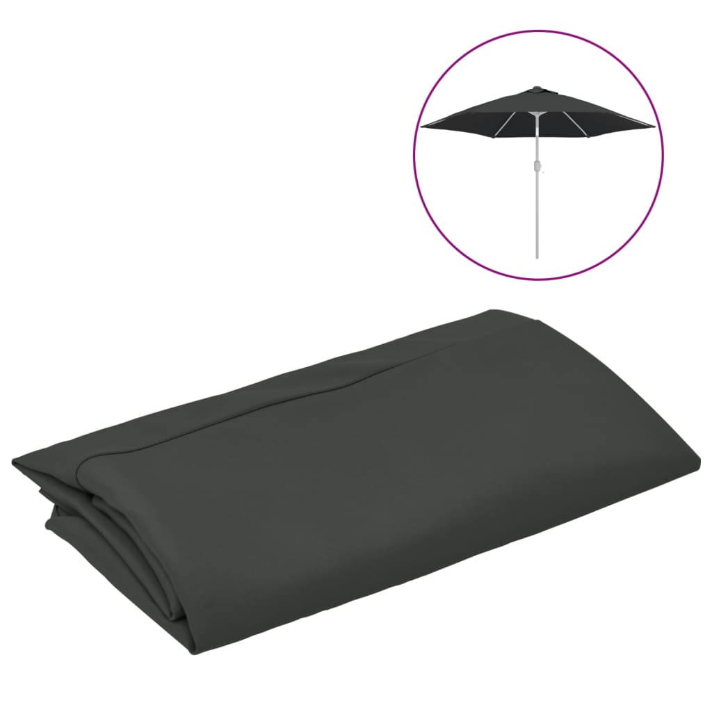 Vidaxl replacement cloth for parasol 300 cm anthracite -colored