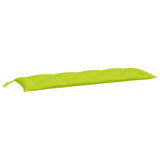 Vidaxl Garden bench cushion 150x50x7 cm Oxford fabric clear green
