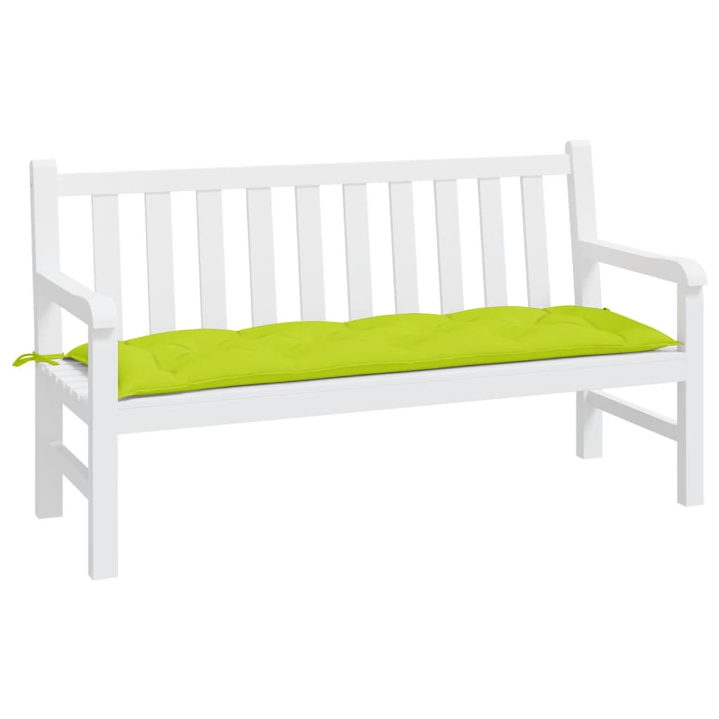 Vidaxl Garden bench cushion 150x50x7 cm Oxford fabric clear green