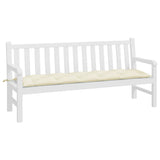 Vidaxl Garden Bench Cushion 180x50x7 cm in tessuto Oxford Crèmewit